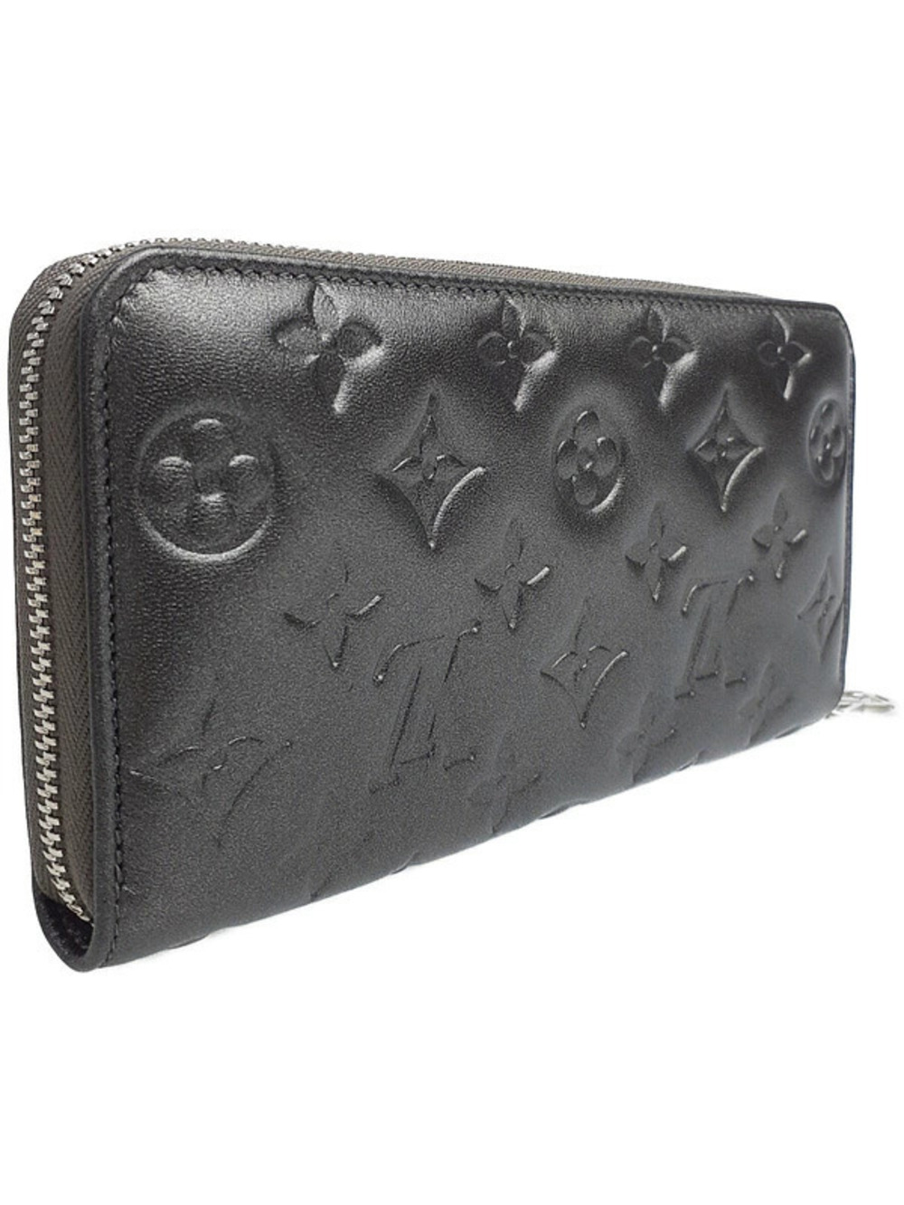 Louis Vuitton Zippy Zipper Monogram Long Wallet Round Brown